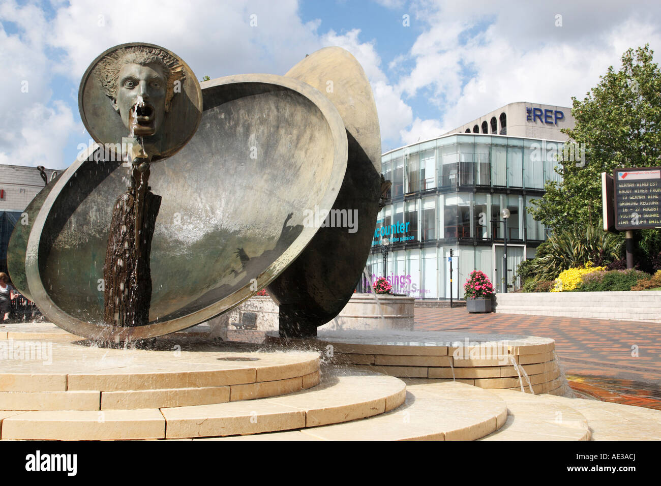 spirit of enterprise sculpture centenary square birmingham west midlands england uk Stock Photo