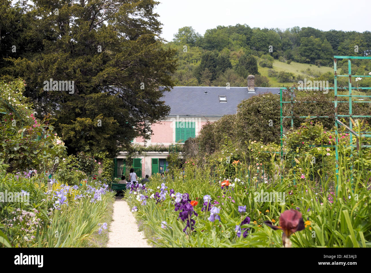 s house iin garden at Giverney Stock Photo Alamy