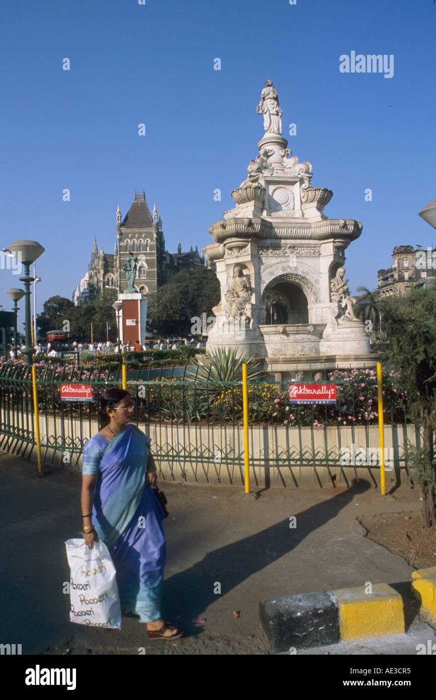 India Maharashtra Mumbai Bombay Flora Fountain Stock Photo Alamy