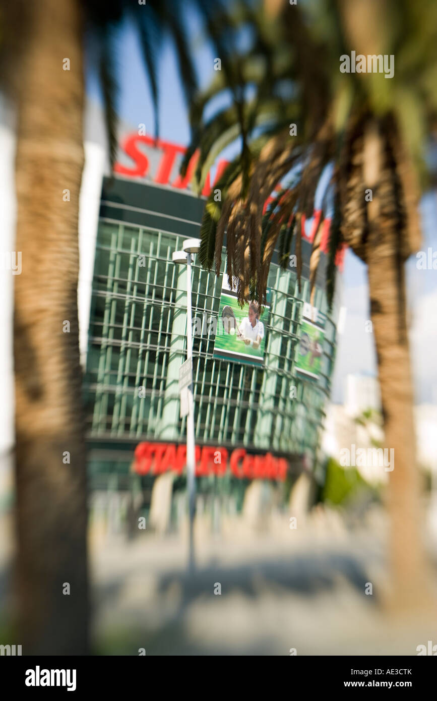 Staples Center Los Angeles California blurred Stock Photo