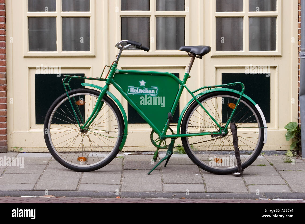 Heineken Bicycle Leiden Netherlands Stock Photo - Alamy