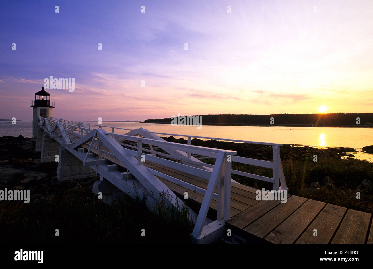 Marshall Point Lighthouse Maine USA North America Stock Photo Alamy