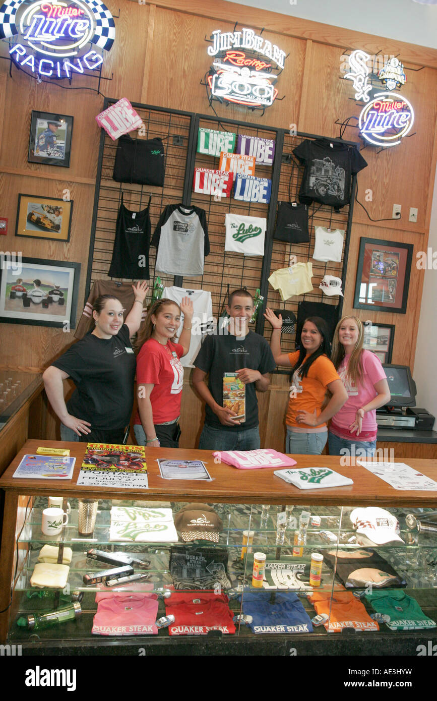 Indiana Portage Quaker Steak and Lube Best Wings USA restaurant Stock