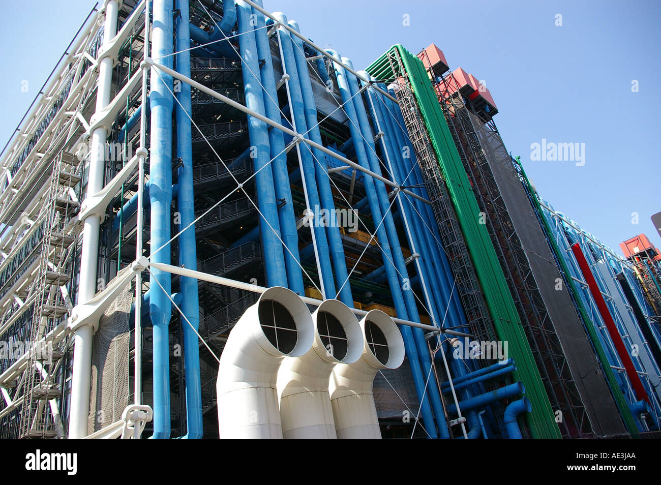 Pompidou Centre Paris Stock Photo