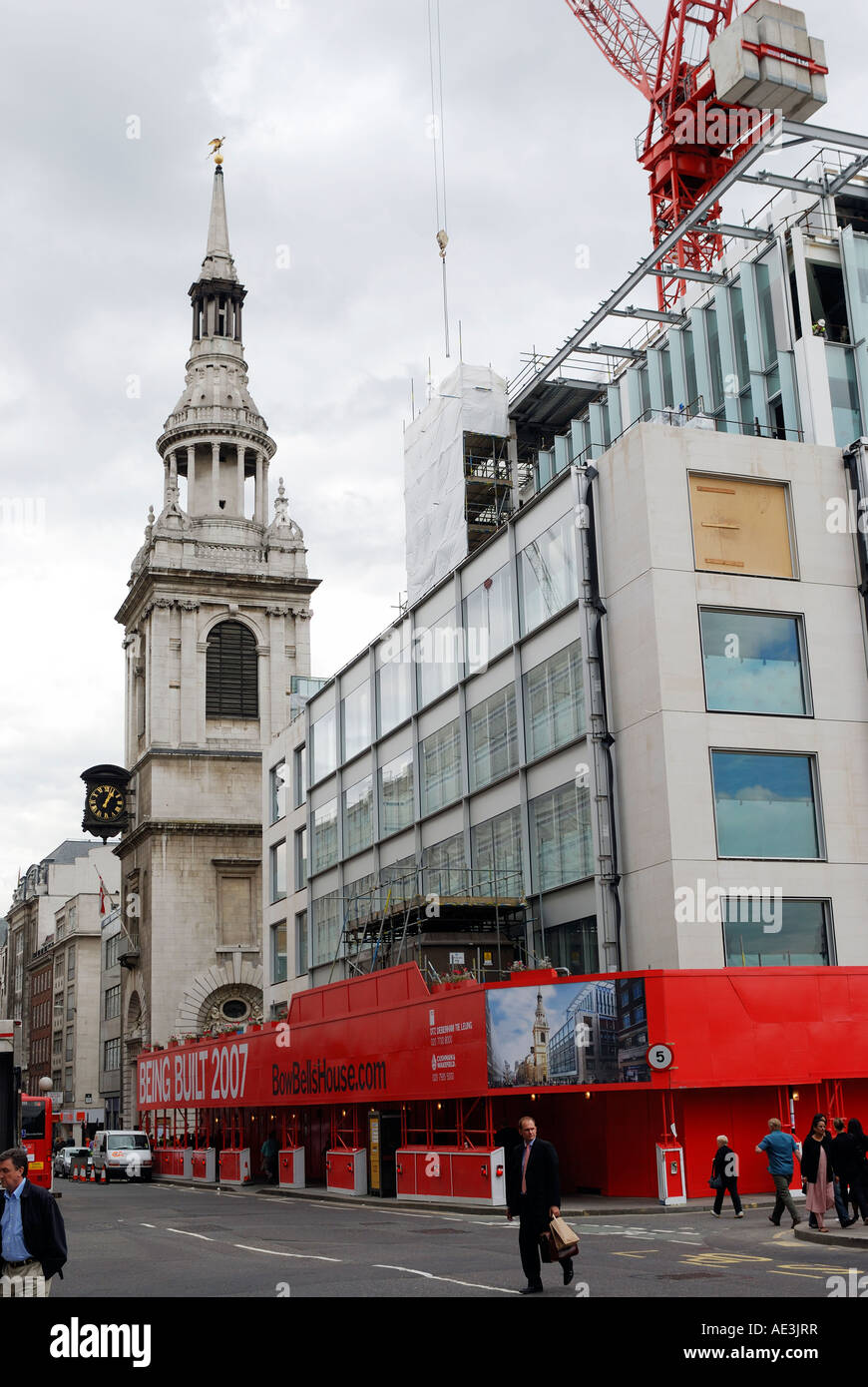 HISTORICAL CHURCH OF ST MARY LE BOW IN CHEAPSIDE CITY OF LONDON LONDON ...