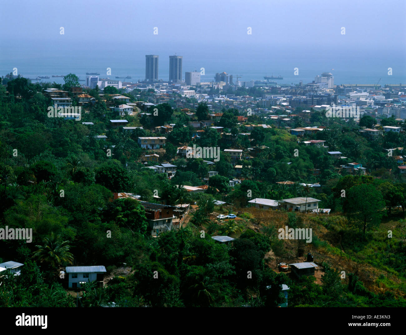 Port of Spain Trinidad Overview Stock Photo Alamy