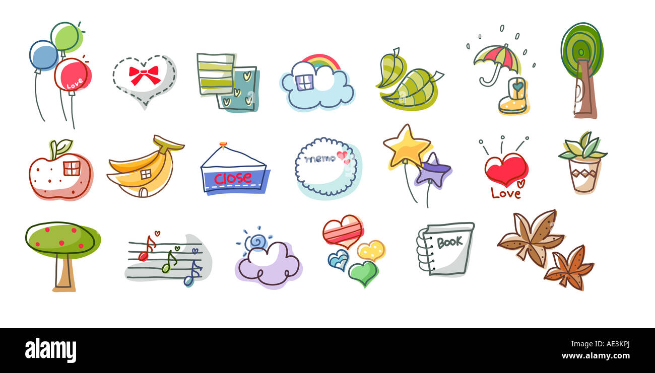 Close-up of different types of objects Stock Photo - Alamy