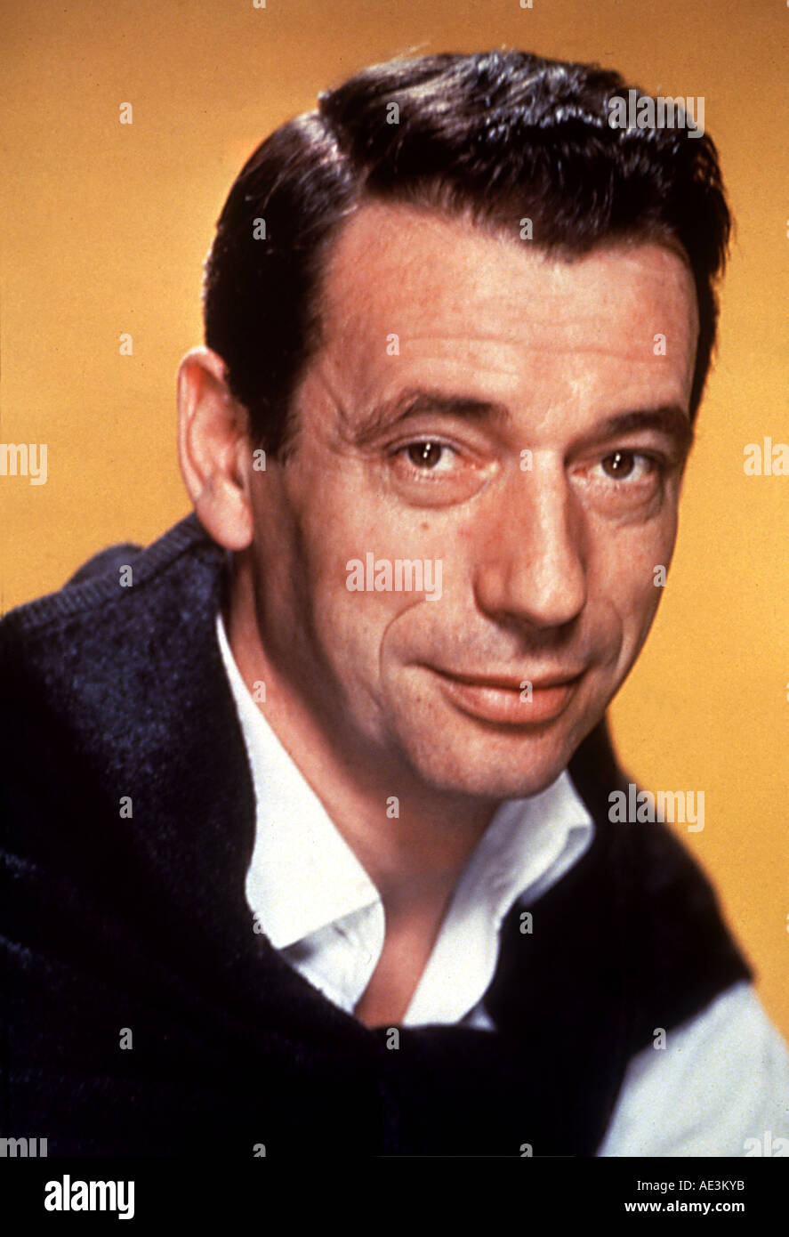 YVES MONTAND French actor 1921 to 1991 Stock Photo