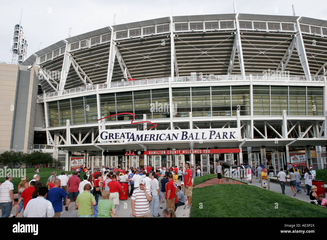 Cincinnati Ohio,Great American Ball Park,Reds,Major League Baseball,stadium,fans,OH070728106 Stock Photo