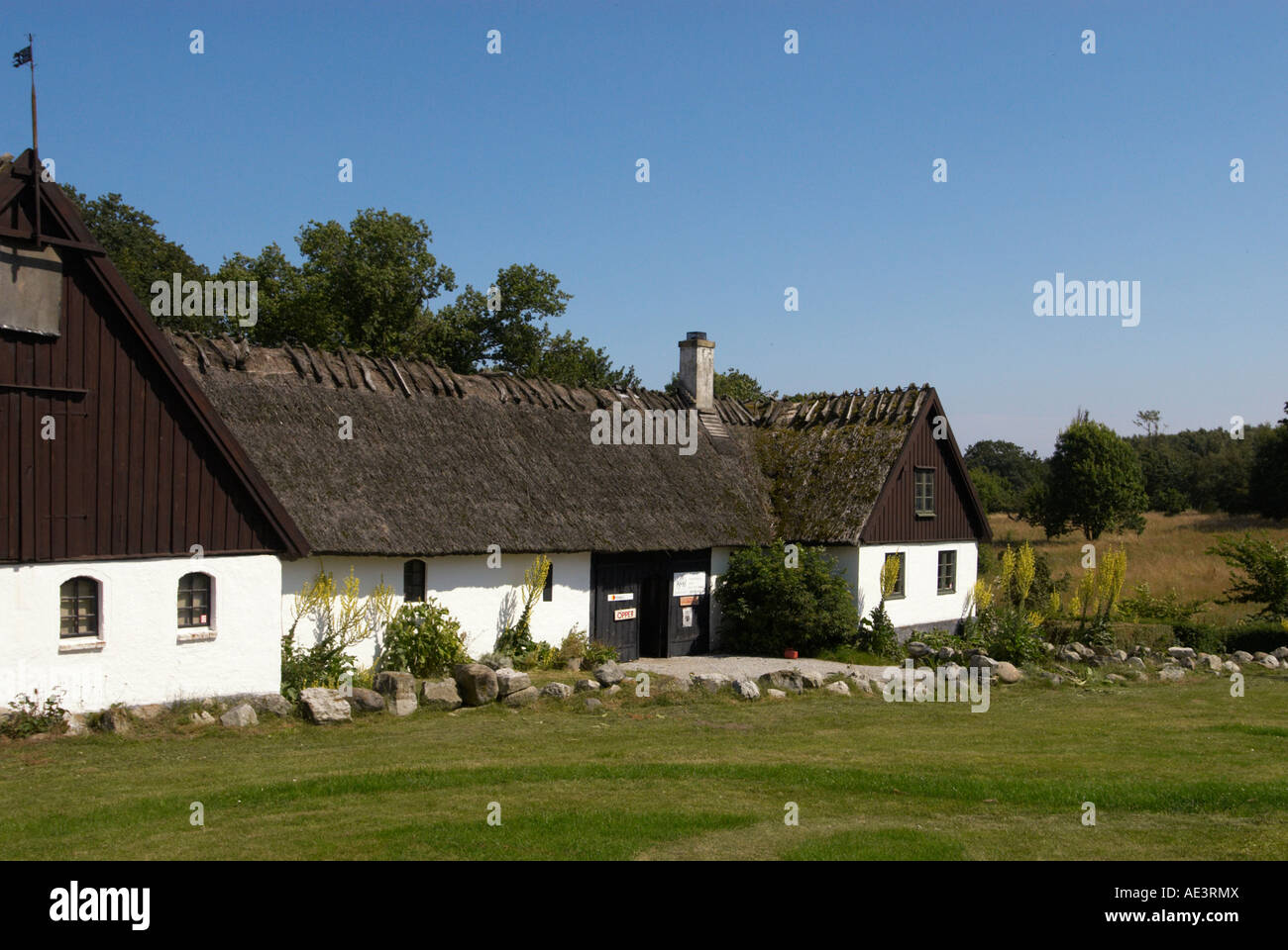 Old rural house at Baskemölla Stock Photo - Alamy