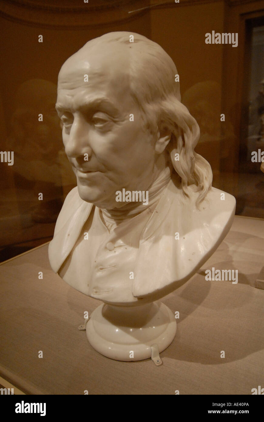 Philadelphia Museum of Art bust of Ben Franklin Philadelphia Pennsylvania PA USA Stock Photo