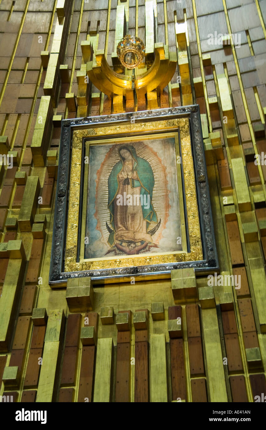 Basilica de Guadalupe, a famous pilgramage center, Mexico City, Mexico Stock Photo