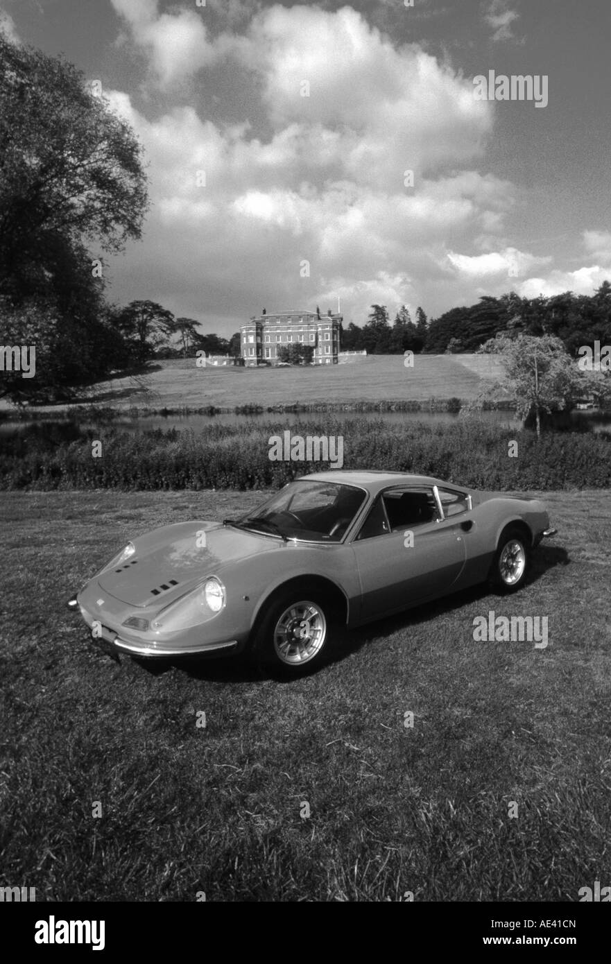Ferrari 246GT Dino. Introduced 1969. days memory memories former times glory original Stock Photo