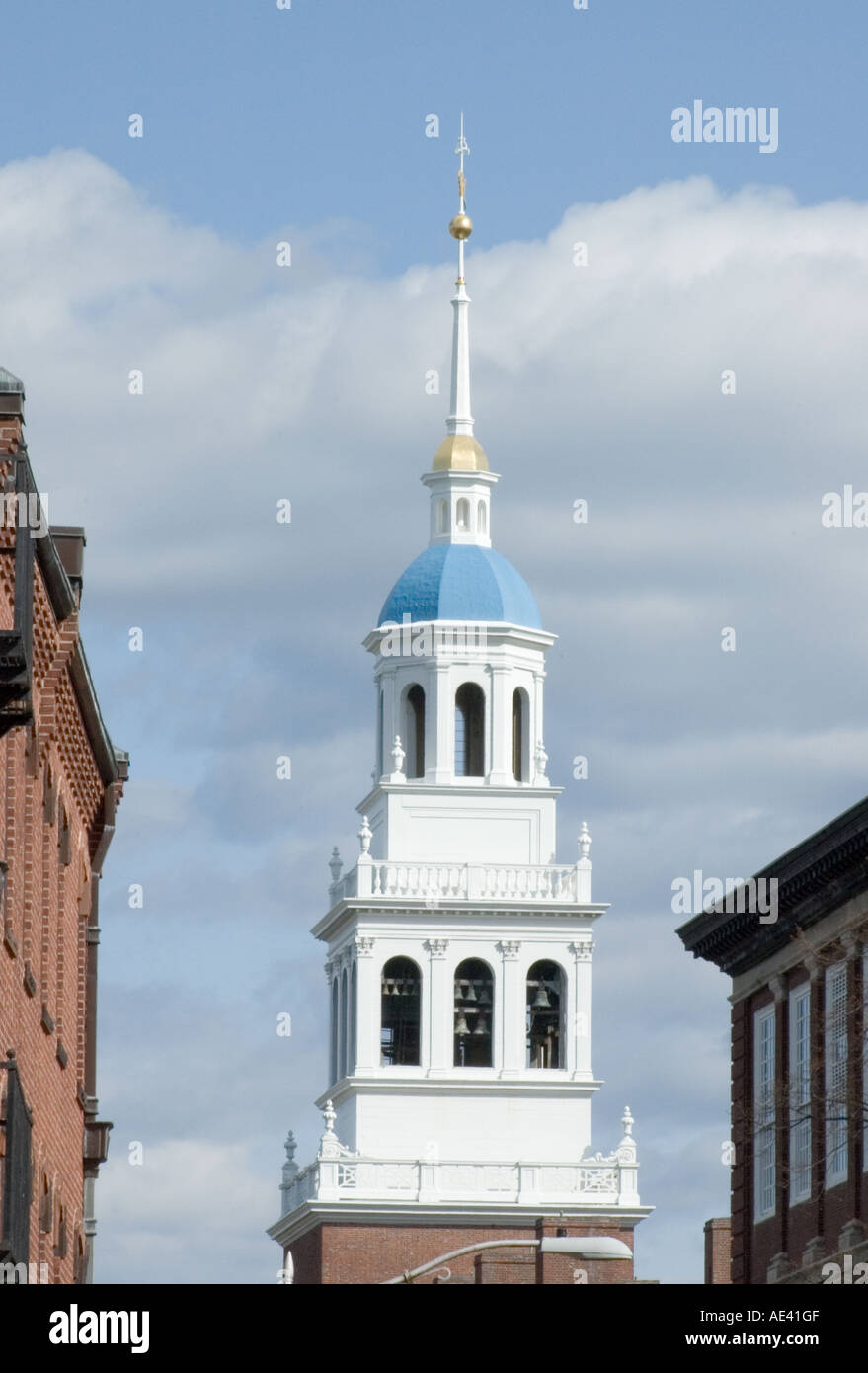One of the many belltowers in Harvard University Cambridge Massachusetts Stock Photo