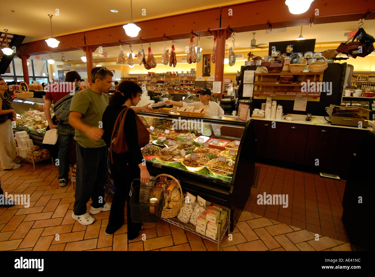 DiBruno Brothers cheese and gourmet food shop Shoppers at store