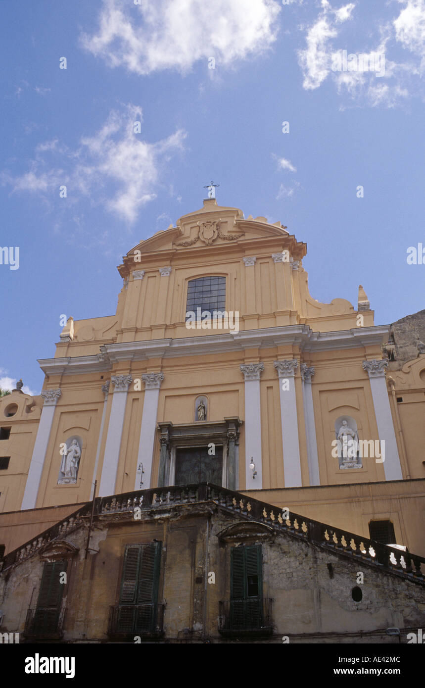 One of the many Roman Catholic churches in Naples, Italy Stock Photo