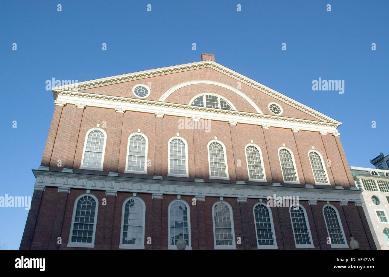 Lehman Hall, Harvard Square, Cambridge, Massachusetts Stock Photo
