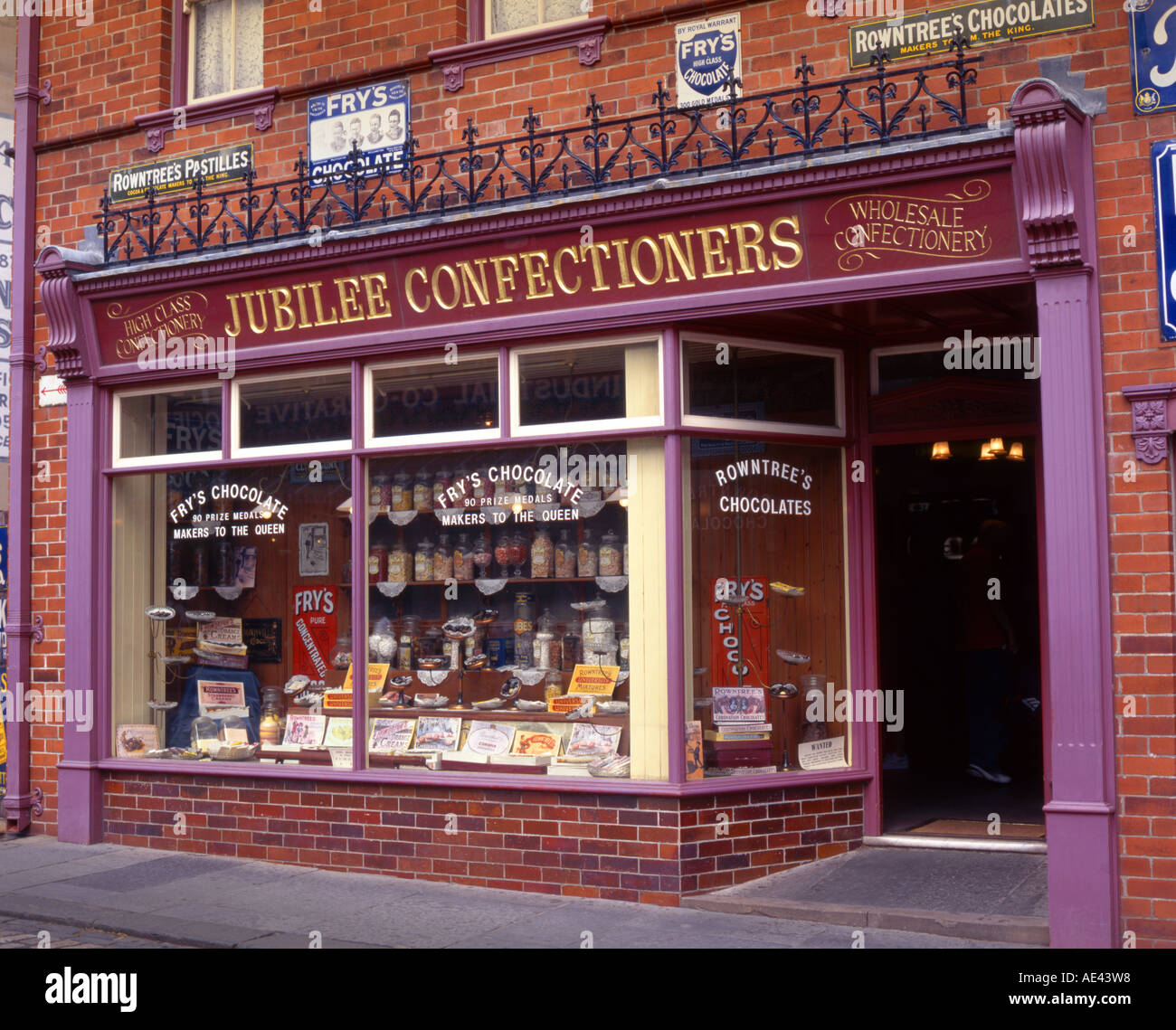 Old Sweet  Shop  in Beamish  County Durham England Stock 