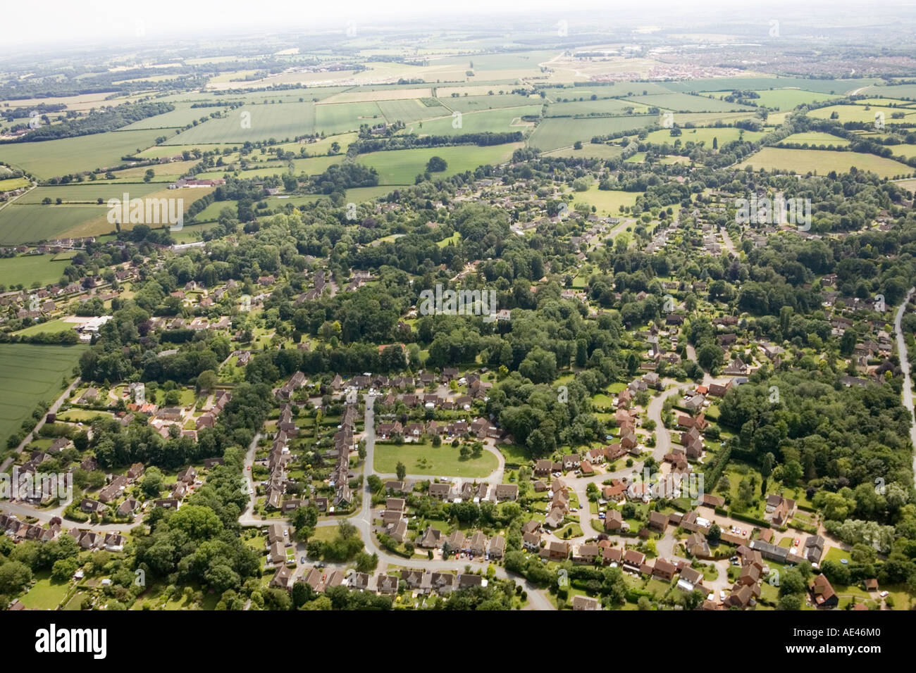 Great Barton village in suffolk as seen in June 2006 showing the