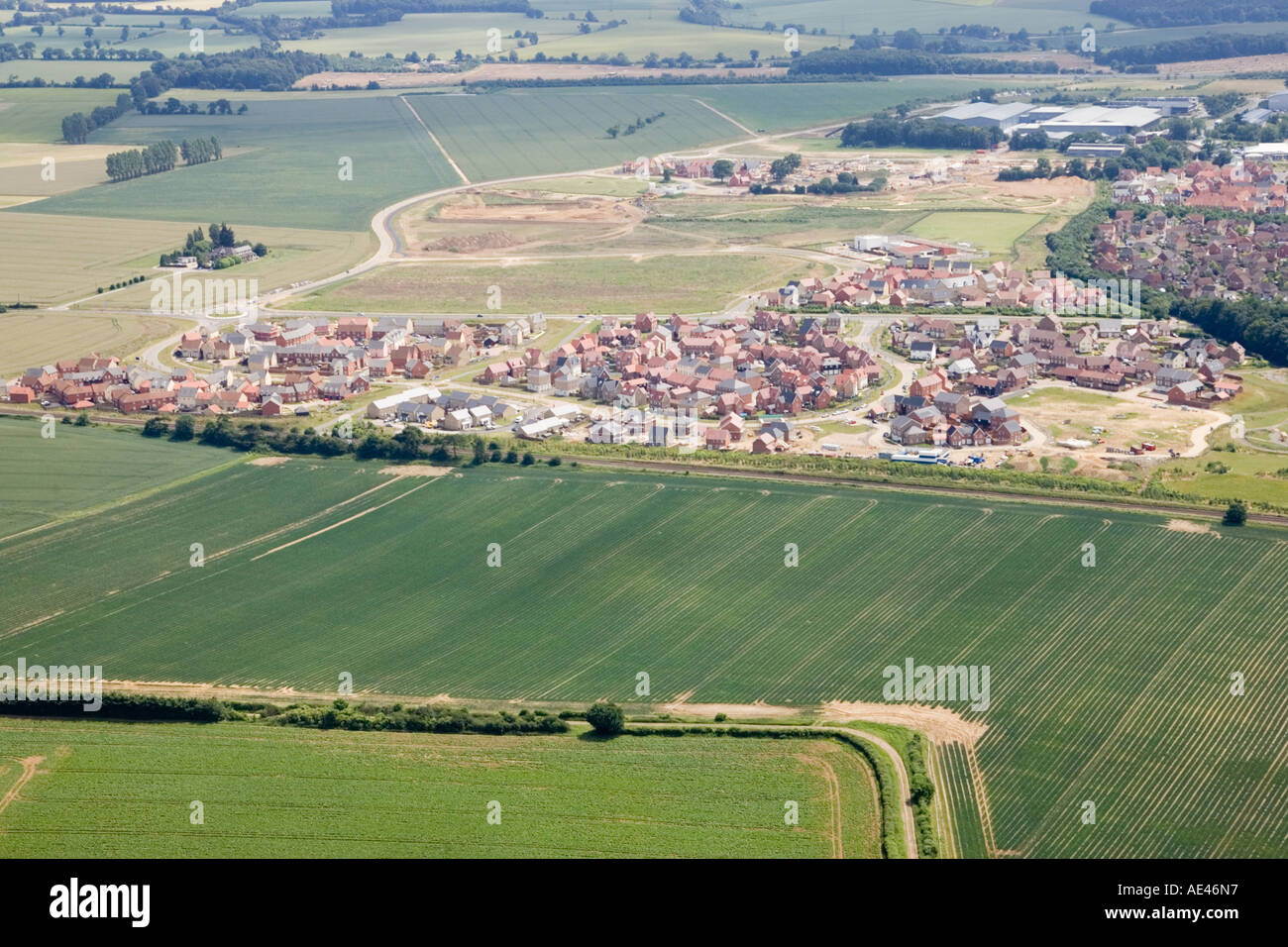 The new part of the Moreton Hall Estate housing development near Bury