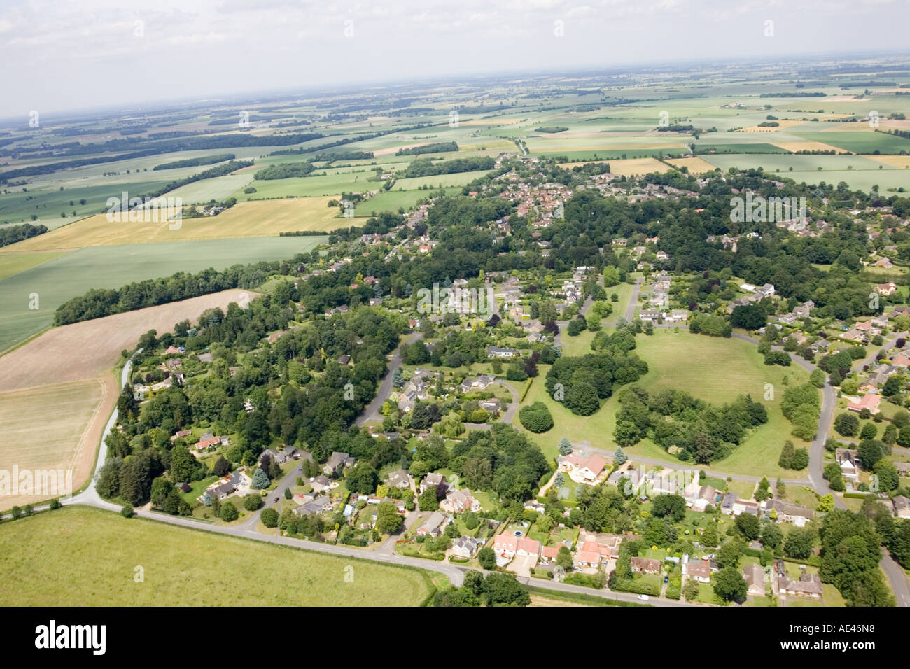 Great Barton village in suffolk as seen in June 2006 showing the Hall