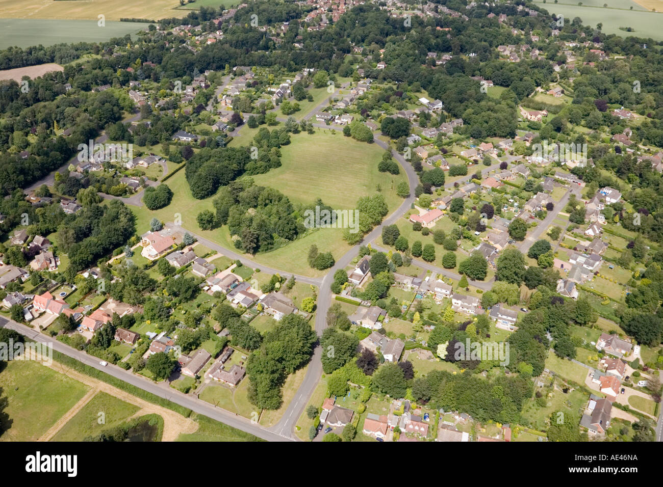 Great Barton village in Suffolk as seen in June 2006 showing the Hall