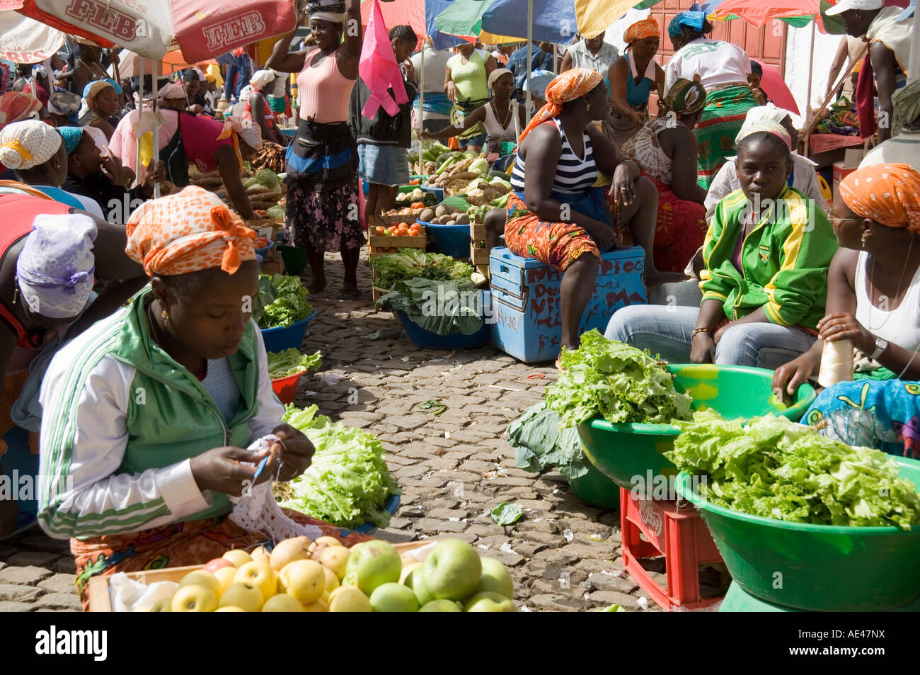 Municipal Market at Assomada, Santiago, Cape Verde Islands, Africa ...