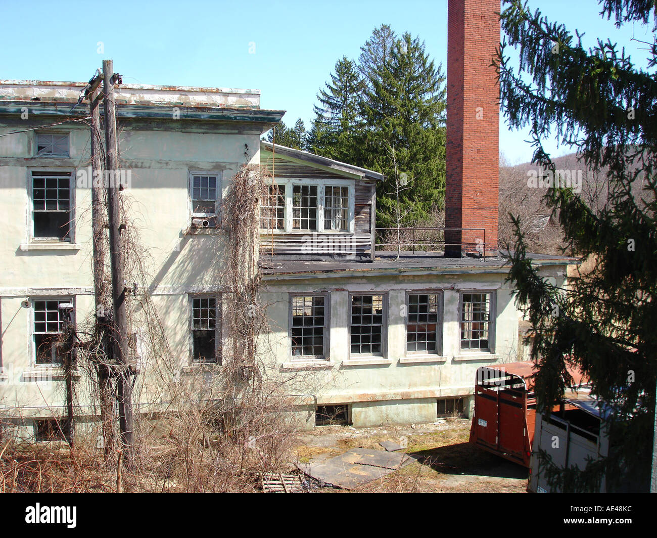 Derelict Upstate New York farm. United States of America. Stock Photo