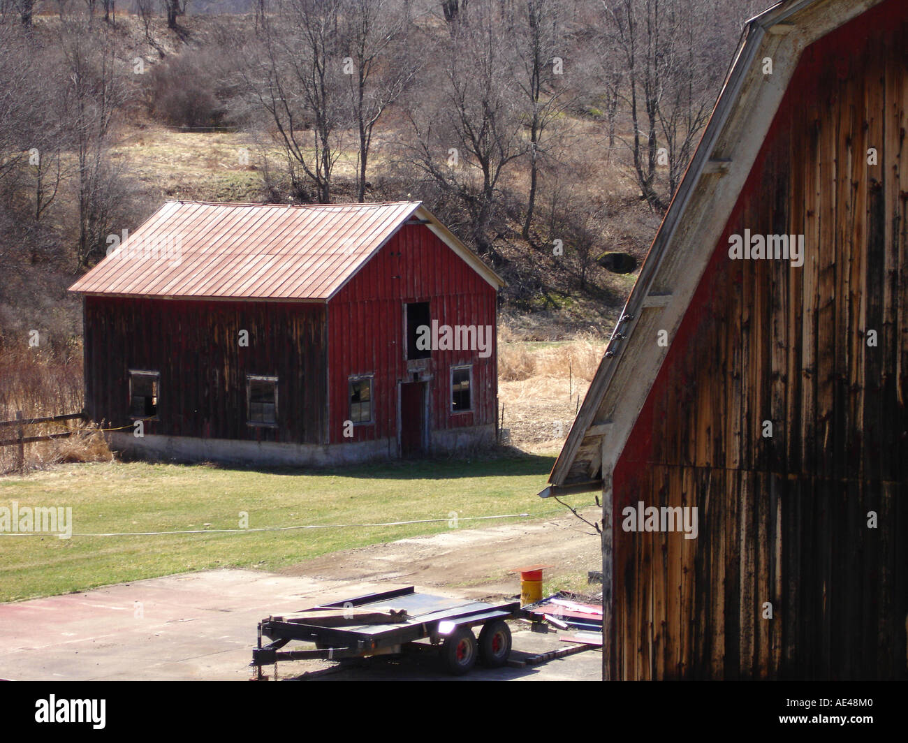Derelict Upstate New York farm. United States of America. Stock Photo