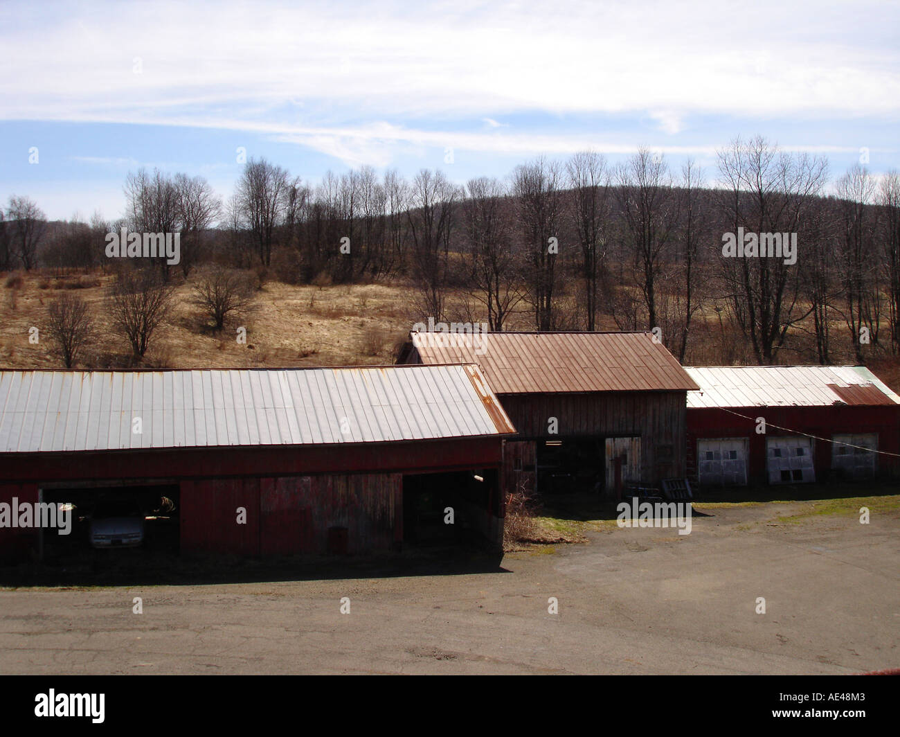 Derelict Upstate New York farm. United States of America. Stock Photo