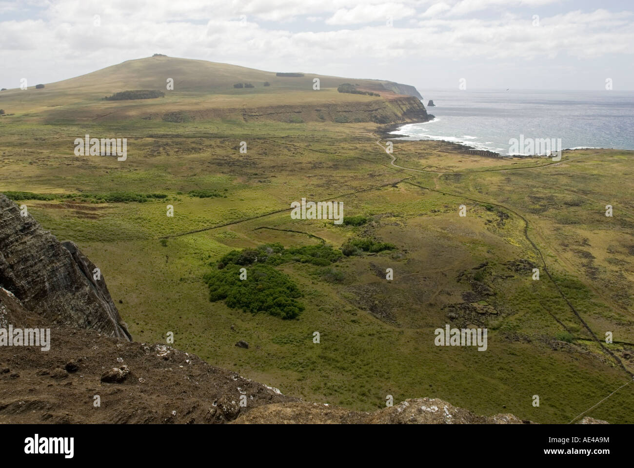 Poike Peninsula from Ranu Raraku Volcano, Easter Island (Rapa Nui