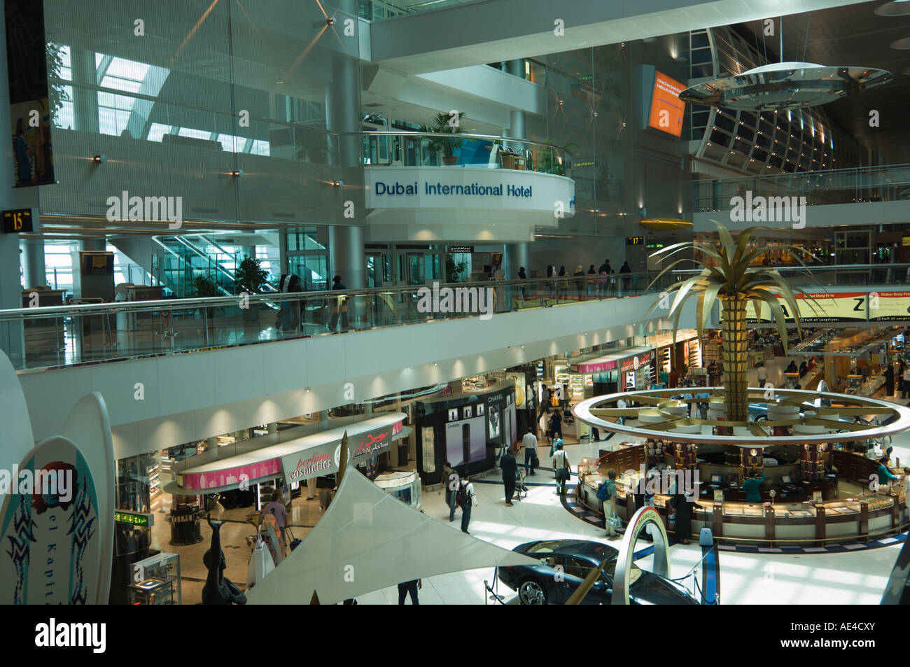 The Duty Free area at Dubai International Airport, Dubai, United Arab ...