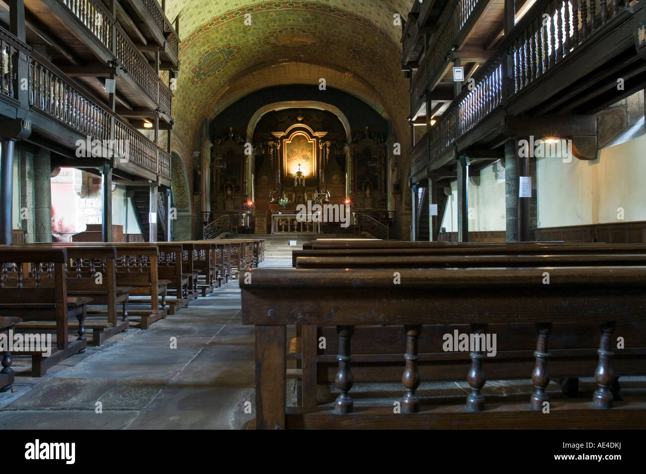 Old church in St. Etienne de Baigorry, Basque country, Pyrenees ...