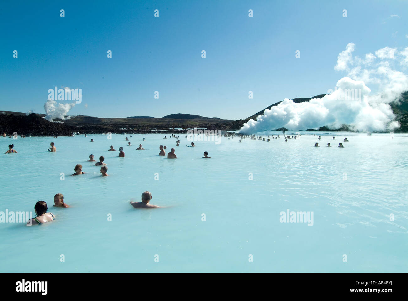 Blue Lagoon (mineral baths), near Keflavik, Iceland, Polar Regions