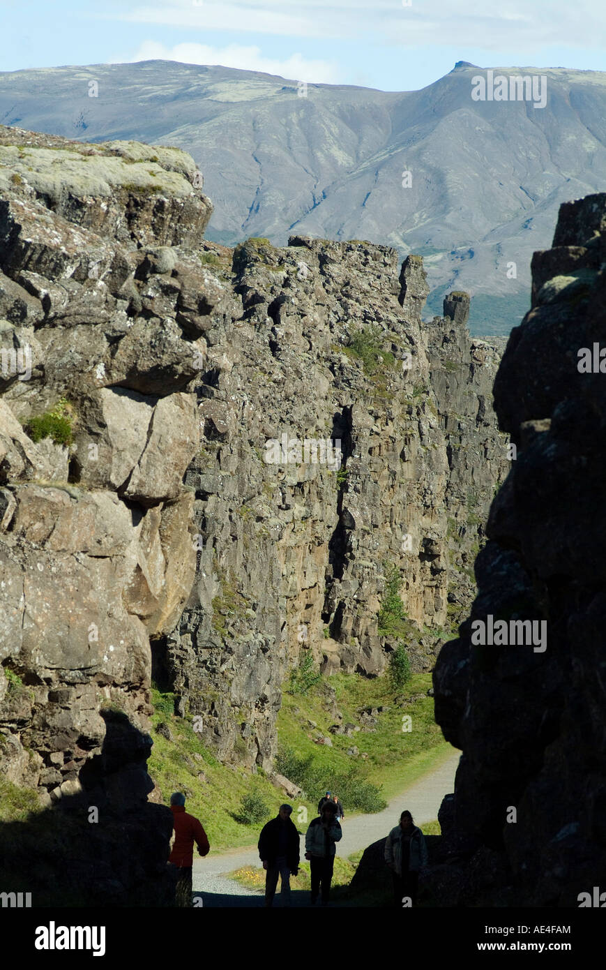 Thingvellir, site of original 10th century Althingi and geographical ...