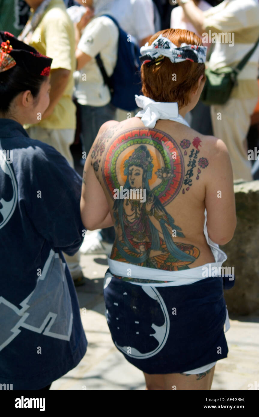 Girl with Shiva tattoo on back, Sanja Matsuri Festival, Sensoji Temple, Asakusa Jinja, Asakusa, Tokyo, Japan, Asia Stock Photo - Alamy Girl with Shiva tattoo on back, Sanja Matsuri Festival, Sensoji Temple, Asakusa Jinja, Asakusa, Tokyo, Japan, Asia Stock Photo - Alamy