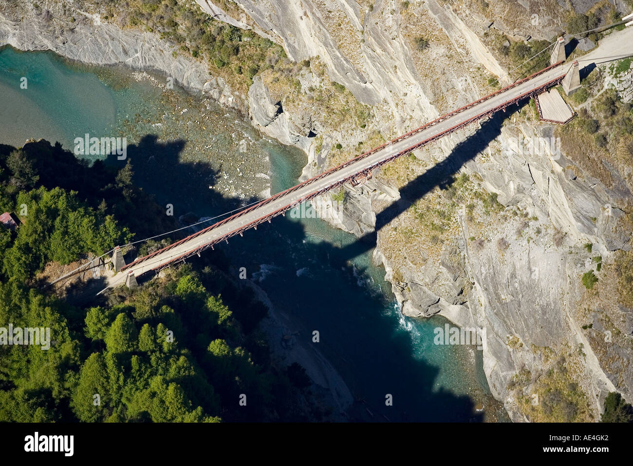Historic Skippers Suspension Bridge Skippers Canyon Queenstown South Stock Photo 7751729 Alamy