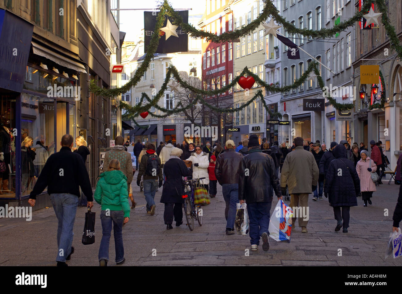 Kobmagergade at Christmas, Copenhagen, Denmark, Scandinavia, Europe Stock  Photo - Alamy