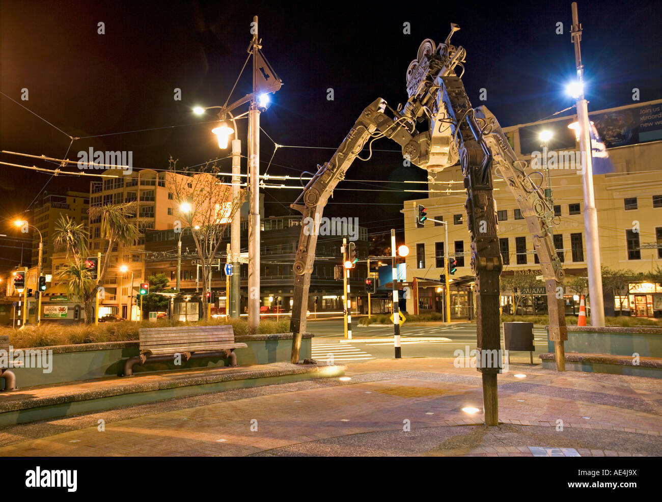 Tripod & movie camera sculpture, reflecting the growing film industry