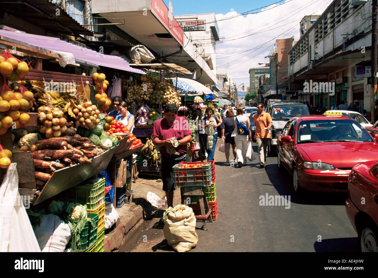Market, San Jose, Costa Rica, Central America Stock Photo - Alamy, image size:1300x957