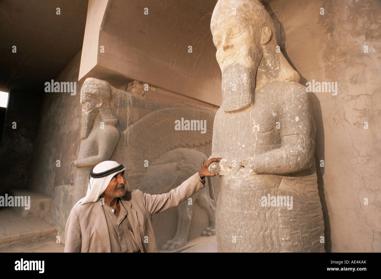 Archaeological area, Nimrud, Iraq, Middle East Stock Photo