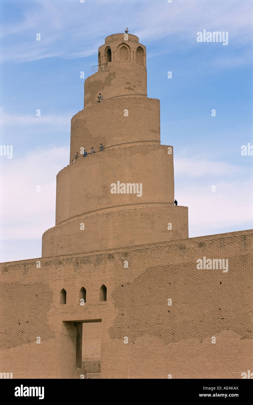 Al Malwuaiya Tower (Malwiya Tower), Samarra, Iraq, Middle East Stock Photo