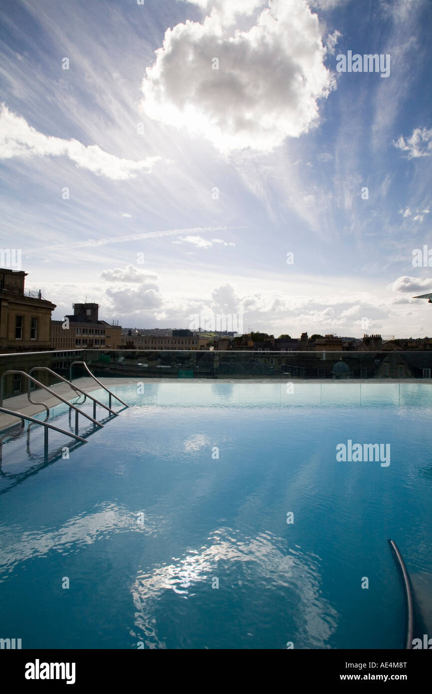 Roof Top Pool in New Royal Bath, Thermae Bath Spa, Bath, Avon, England