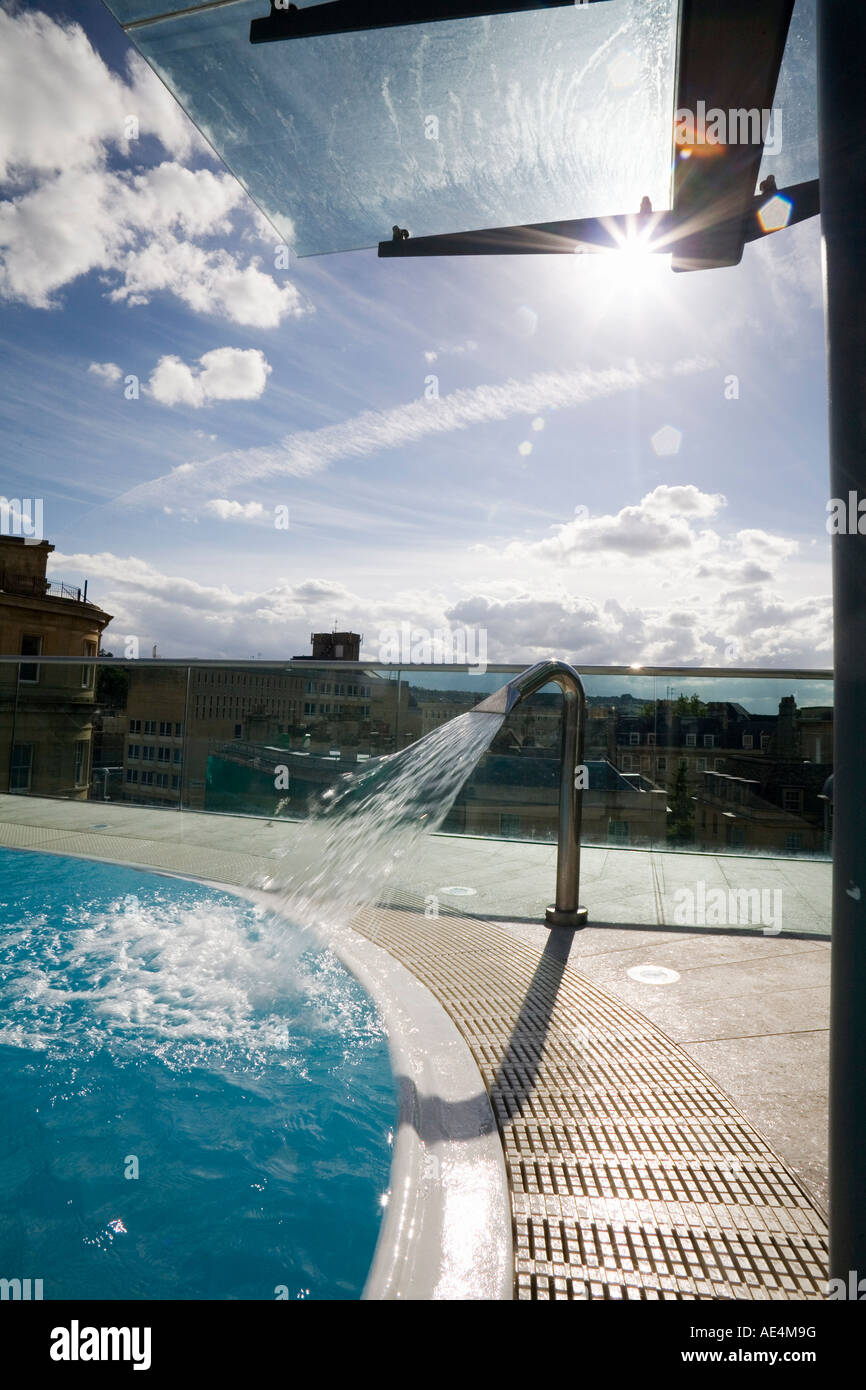 Roof Top Pool in New Royal Bath, Thermae Bath Spa, Bath, Avon, England