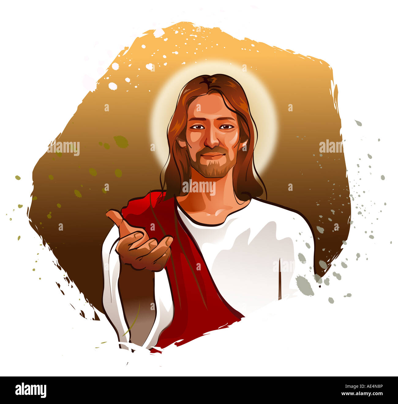 Horizontal portrait jesus christ Cut Out Stock Images & Pictures Alamy