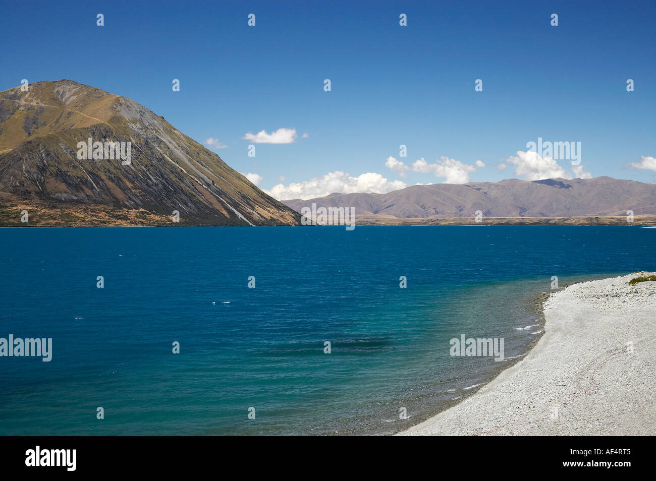 Lake Ohau and Ben Ohau North Otago Mackenzie Country South Island New ...