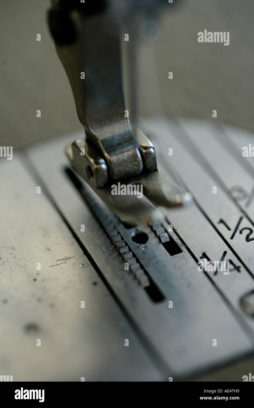 Sewing machine needle Stock Photo