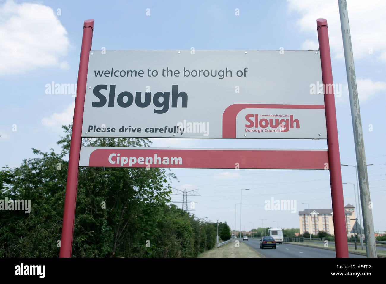 to the borough of Slough Chippenham Stock Photo Alamy