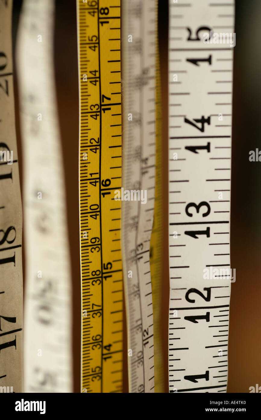 Tape Measures Stock Photo