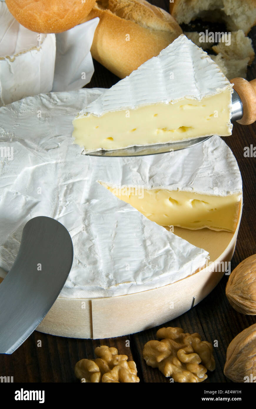 French Brie cheese, France, Europe Stock Photo Alamy